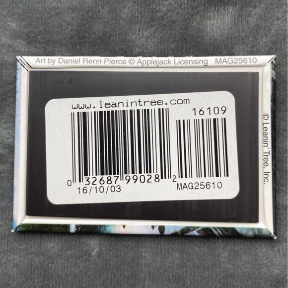 EAGLE PORTRAIT VTG Daniel Renn Pierce Birthday Greeting Card Magnet Leanin' Tree - Picture 10 of 12